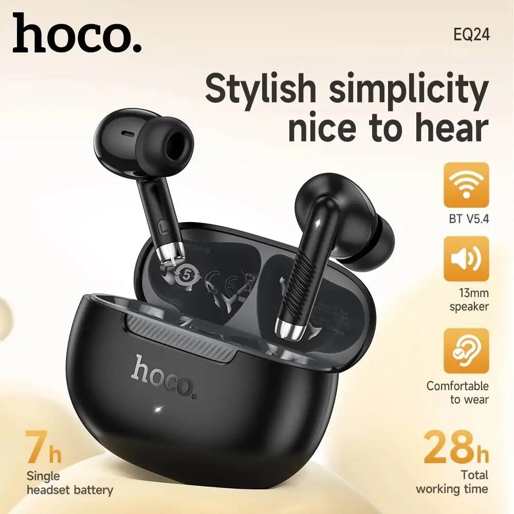 Picture of HOCO EQ24 TWS Wireless EarBuds Bluetooth 5.4 -Black