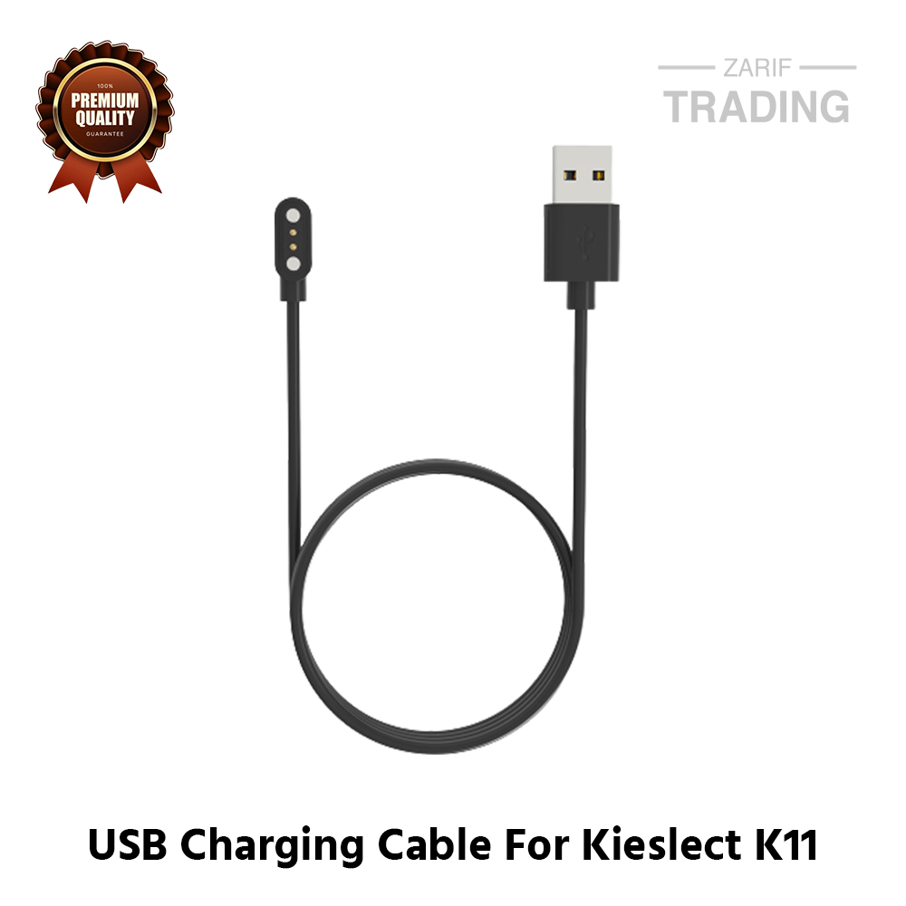 Picture of Kieslect K11 Magnetic Charging Cable 2 Pin High Quality USB Charger Cable USB Charging Cable Dock Bracelet Charger for Kieslect K11 Smart Watch (Black)