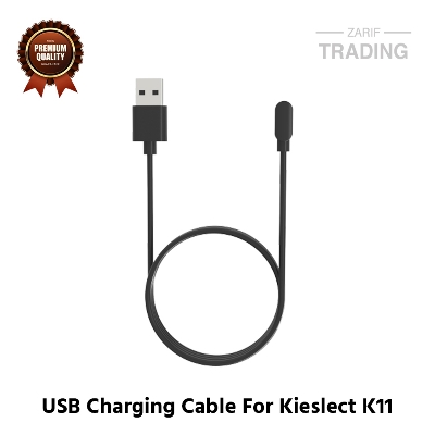 Picture of Kieslect K11 Magnetic Charging Cable 2 Pin High Quality USB Charger Cable USB Charging Cable Dock Bracelet Charger for Kieslect K11 Smart Watch (Black)