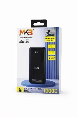 Picture of MKB Pk61 10000mah comes With Dual Cables 22.5w -Black