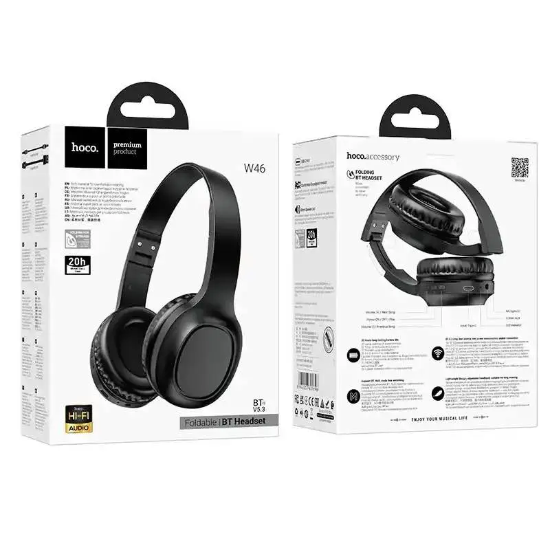 Picture of Hoco W46 Folding Bluetooth Headphone -Black