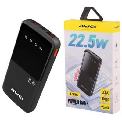Picture of Awei P10K 3 in 1 Portable Power Bank 10000mAh -Black