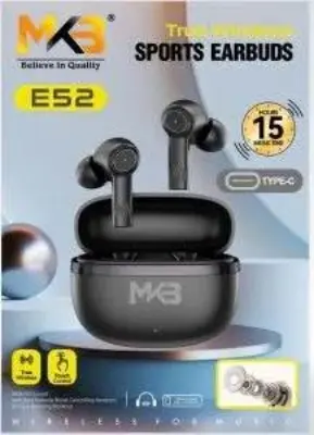 Picture of MKB E52 TRUE WIRELESS SPORTS EARBUDS -Black