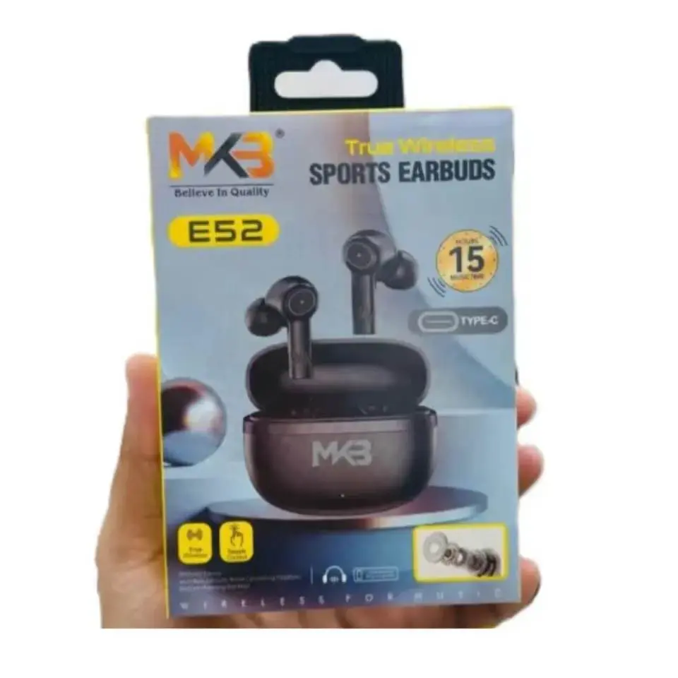 Picture of MKB E52 TRUE WIRELESS SPORTS EARBUDS -Black