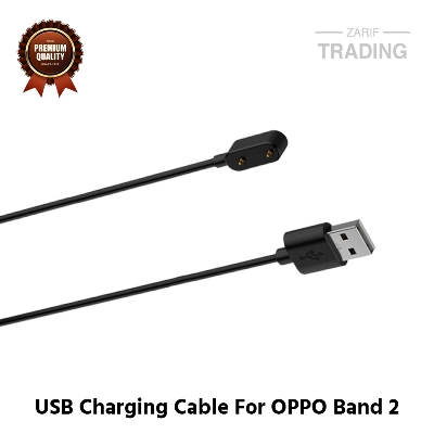 Picture of OPPO Band 2 Magnetic Charging Cable 2 Pin High Quality USB Charger Cable USB Charging Cable Dock Bracelet Charger For OPPO Band 2 Smart Watch (Black)