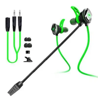 Picture of PLEXTONE RX3 Pro gaming earphones in ear phone 3.5mm Type-C with microphone, esports PUBG, wired earplugs for sound recognitio -Green