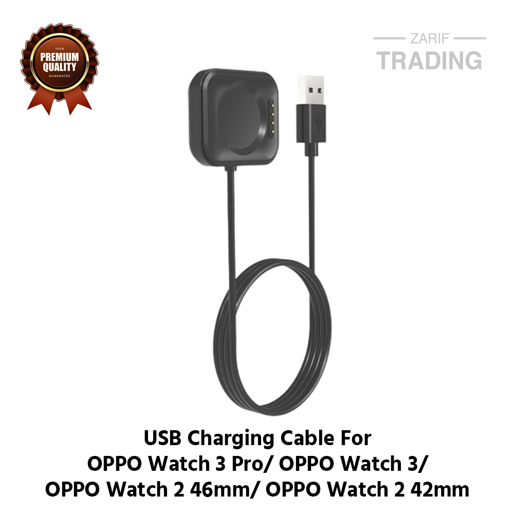 Picture of OPPO Watch 3 Pro OPPO Watch 3 OPPO Watch 2 46mm OPPO Watch 2 42mm Charging Cable High Quality USB Charger Dock Bracelet Charger For OPPO Watch 3 Pro OPPO Watch 3 OPPO Watch 2 46mm OPPO Watch 2 42mm Smart Watch (Black)