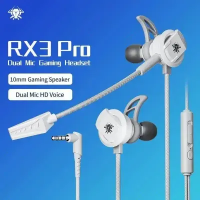 Picture of PLEXTONE RX3 Pro gaming earphones in ear phone 3.5mm Type-C with microphone, esports PUBG, wired earplugs for sound recognitio -Green