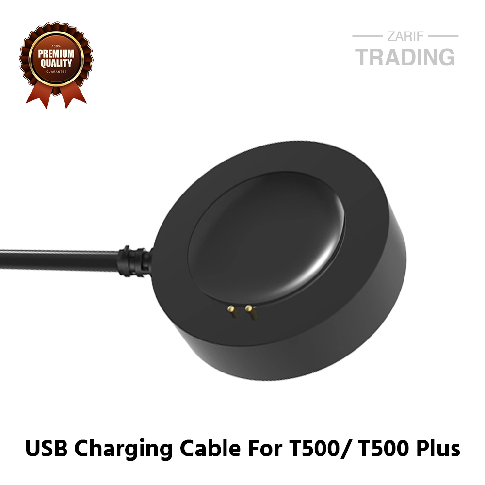 Picture of T500 T500 Plus Magnetic Charging Cable High Quality USB Charging Dock Bracelet Charger for T500 T500 Plus Smart Watch (Black)