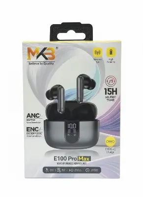 Picture of MKB E100 Pro Max ANC+ENC True Wirless Blutooth Earbuds -Black