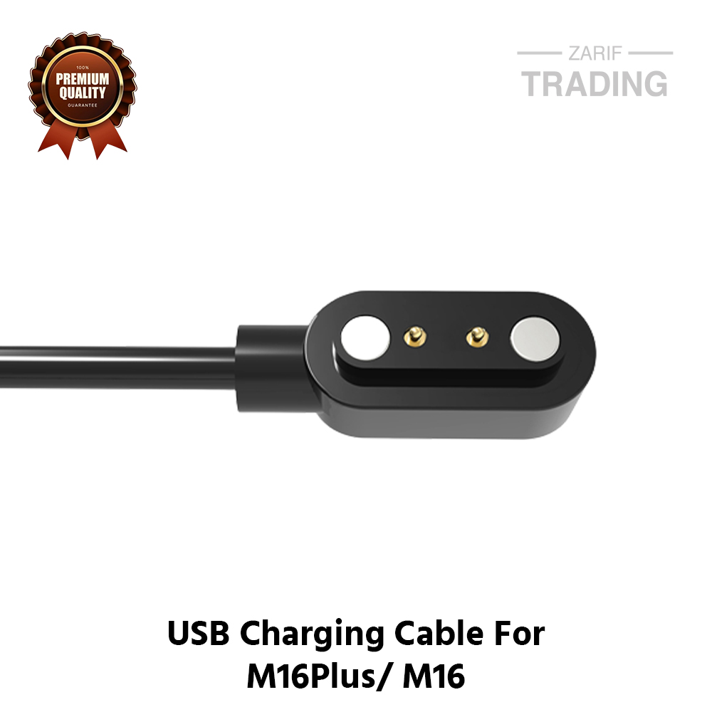 Picture of M16 Plus M16 Magnetic Charging Cable High Quality USB Wireless Charging Dock Bracelet Charger For M16 Plus M16 Smart Watch (Black)