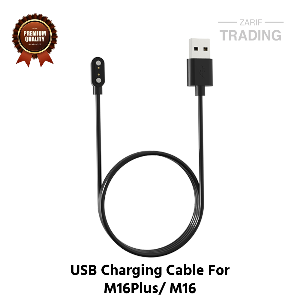 Picture of M16 Plus M16 Magnetic Charging Cable High Quality USB Wireless Charging Dock Bracelet Charger For M16 Plus M16 Smart Watch (Black)
