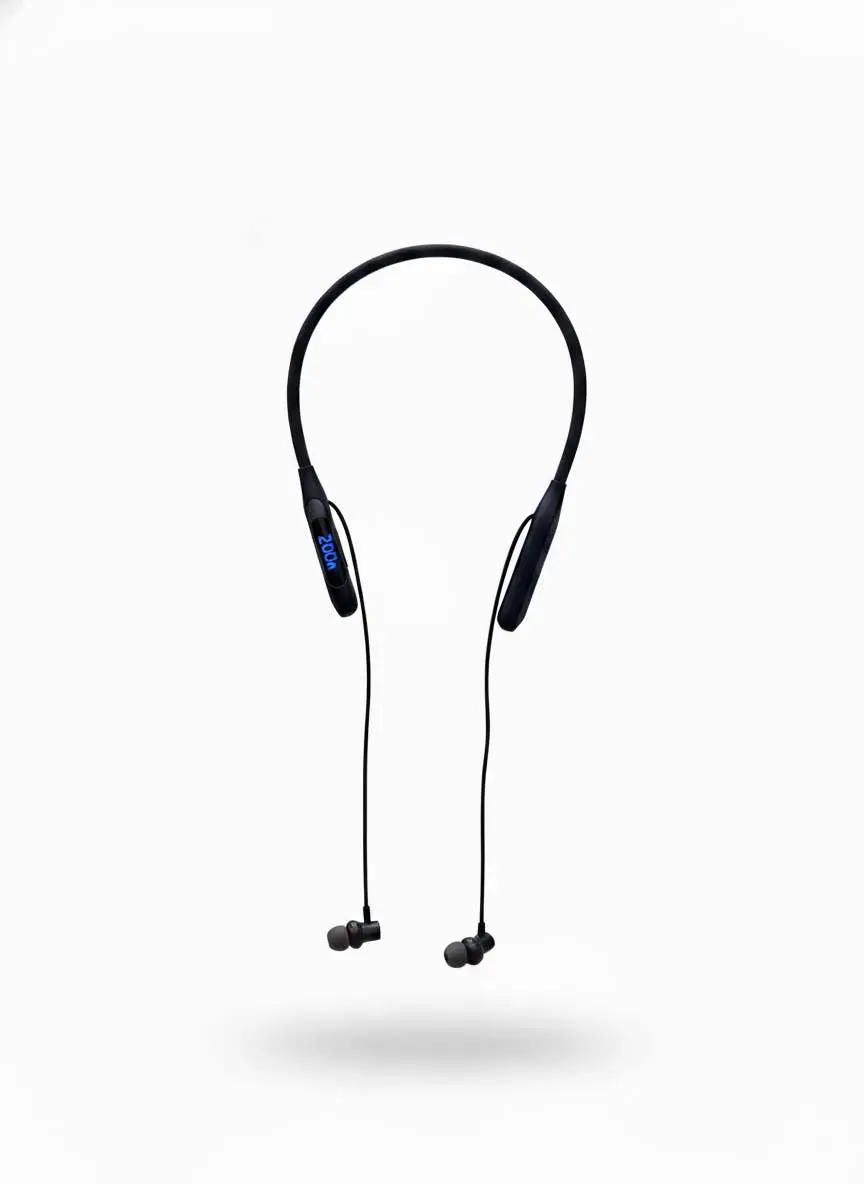 Picture of Awei G75BL 200Hour With Display Neckband Sports Earphones -Black
