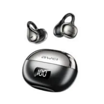 Picture of AWEI TZ50 Al Earclip Clip Bluetooth Earphone Black -Black