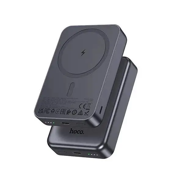 Picture of Hoco J160A 10000mAh MagSafe Power Bank | 20W Fast Charging + PD20W | Wireless Charging Support -Black