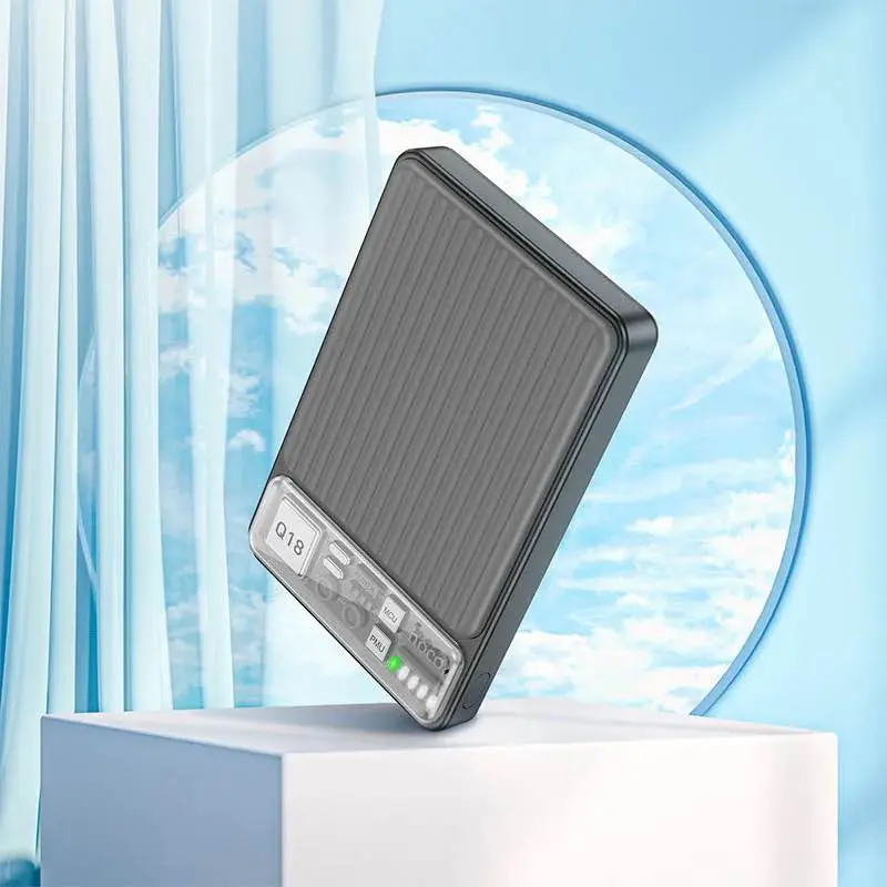 Picture of Hoco Q18 22.5W 10000 mAh Wireless Power Bank -Black