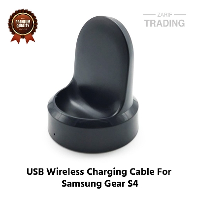 Picture of Samsung Gear S4 Wireless Charging Cable High Quality USB Wireless Charging Dock Bracelet Charger For Samsung Gear S4 Smart Watch (Black)