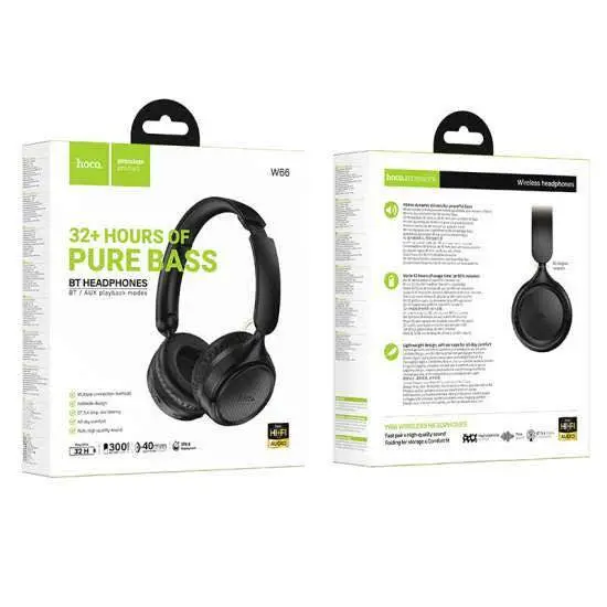 Picture of HOCO W66 Wireless Bluetooth Headphones -Black