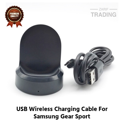 Picture of Samsung Gear Sport Wireless Charging Cable High Quality USB Wireless Charging Dock Bracelet Charger For Samsung Gear Sport Smart Watch (Black)