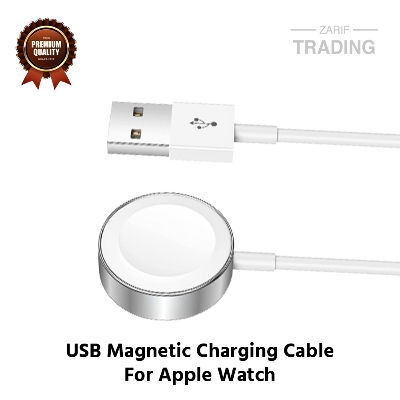 Picture of Apple Watch Series 8 7 6 5 4 3 2 Apple Watch Ultra Apple Watch SE Magnetic Charger  For Apple Watch (White)