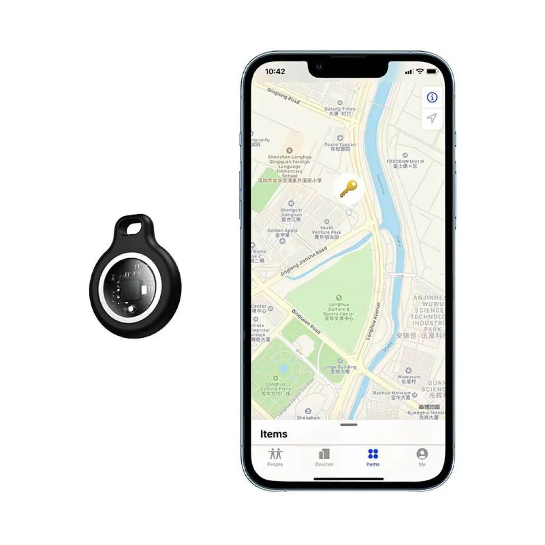 Picture of E91 Tiger smart positioning anti-loss device set (4 pieces) -Black