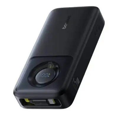Picture of Baseus NOMOS Series 65W 20000mAh Power Bank with Built-in Retractable Type-C Cable -Black