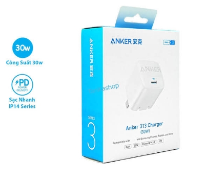 Picture of Anker 313 GaN 30W Foldable Charger USB C Power IQ 3.0 (White,Not Specified)