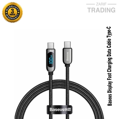 Picture of Baseus Display Fast Charging Data Cable Type-C to Type-C 100W - 1m/100CM 