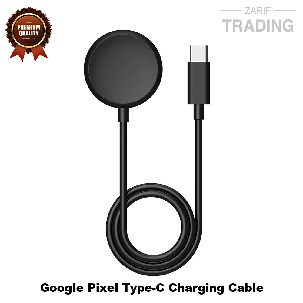 Picture of Google Pixel Watch Magnetic Charging Cable High Quality Type-C Charger Cable Type-C Charging Cable Dock Bracelet Charger for Google Pixel Smart Watch (Black)
