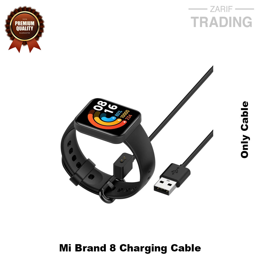 Picture of Mi brand 8 Magnetic Charging Cable 2 Pin High Quality USB Charger Cable USB Charging Cable Dock Bracelet Charger for Mi brand 8 Smart Watch (Black)