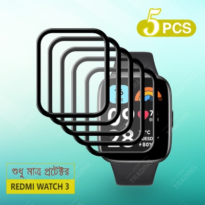 Picture of Redmi Watch 3 Active Smart Watch Full Coverage Plastic Screen Protector (5 Pcs)