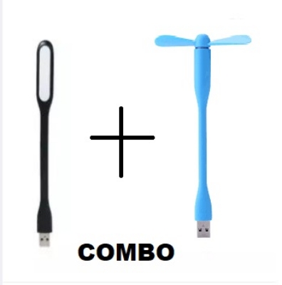 Picture of Pack of 2 - USB Fan & USB Light - Black -Black