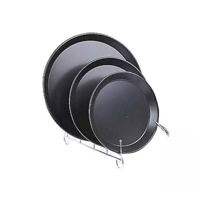 Picture of Unique 3 Pieces Pizza Pan Set - Black -Black