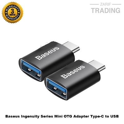 Picture of Baseus OTG Ingenuity Series Mini OTG Adaptor Type-C to USB-A 3.1 Black ZJJQ000001 