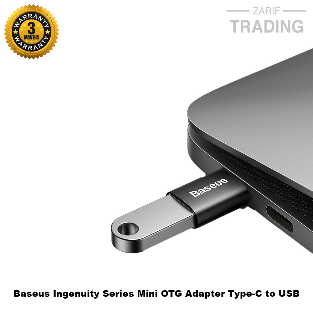 Picture of Baseus OTG Ingenuity Series Mini OTG Adaptor Type-C to USB-A 3.1 Black ZJJQ000001 