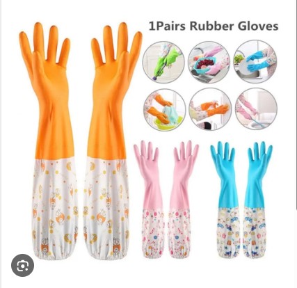 Picture of Half Hand Kitchen Gloves One Pair - -Multicolor