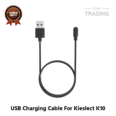 Picture of Kieslect K10 Magnetic Charging Cable 2 Pin High Quality USB Charger Cable USB Charging Cable Dock Bracelet Charger for Kieslect K10 Smart Watch (Black)