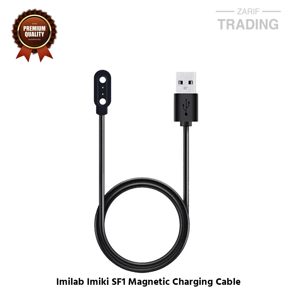 Picture of Imilab Imiki SF1 Magnetic Charging Cable High Quality USB Charger Cable USB Charging Cable Dock Bracelet Charger for Imilab Imiki SF1 Smart Watch (Black)