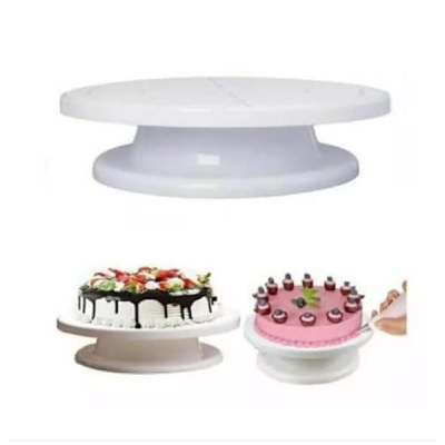 Picture of Cake Decorating Turn Table 28cm - White -White