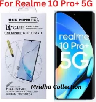 Picture of 2in1 Protector Combo Pack for Realme 10 Pro+ 5G / Realme 10 Pro Plus 5G (A+ GRADE) UV Glass Screen Protector+Camera Glass Protector