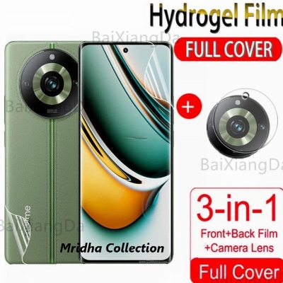 Picture of 3in1 Protector Combo Pack for Realme 11 Pro 5G (Front Hydrogel Screen Protector Poly+Back Hydrogel Poly Protector+Camera Lens Protector)