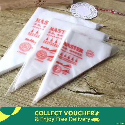 Picture of 20 piece Plastic Disposable Piping Bags Cake Cream Decorating -White