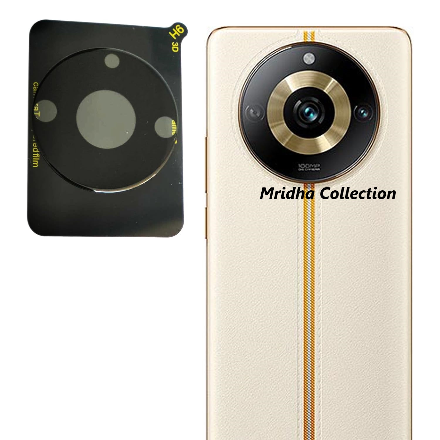 Picture of Realme 11 Pro 5G Back 9H Full Camera Lens Protector Rear 9H 3D Camera Lens Protector,Upgraded HD,Clear Scratch Resistant [With Photo Friendly Flash Cut]