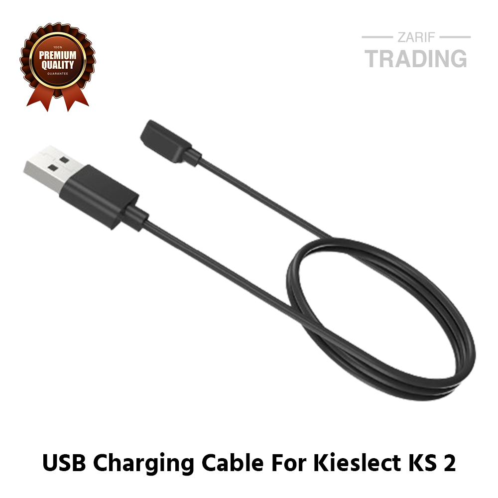 Picture of Kieslect KS 2 Magnetic Charging Cable 2 Pin High Quality USB Charger Cable USB Charging Cable Dock Bracelet Charger for Kieslect KS 2 Smart Watch (Black)