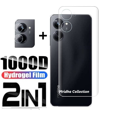 Picture of 2in1 Back Protector Combo Pack for Realme 10 Pro+ 5G / Realme 10 Pro Plus 5G (Back Hydrogel Poly Protector+Camera Lens Protector)