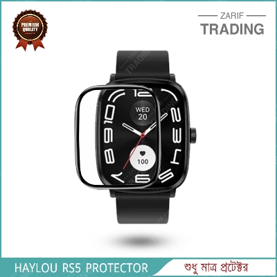 Picture of Haylou RS5 Protector Smart Watch Full Coverage Plastic Screen Protector (Black)