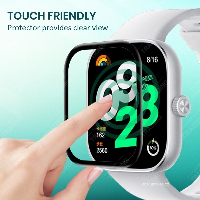 Picture of Redmi Watch 4 Smart Watch Full Coverage Plastic Screen Protector (Black)