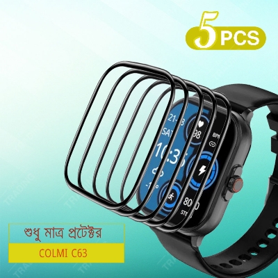 Picture of Colmi C63 Smart Watch Full Coverage Plastic Screen Protector (Black)