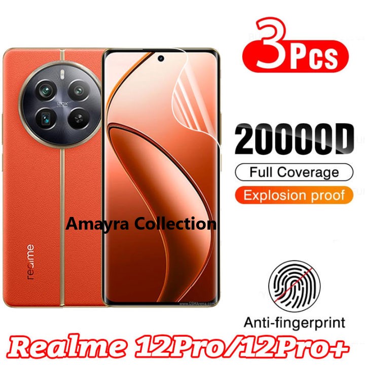 Picture of Realme 12 Pro 5G TPU Protective Film Hydrogel Front Poly Protector Screen Protector Anti-Shatter / High Definition (Front Poly)