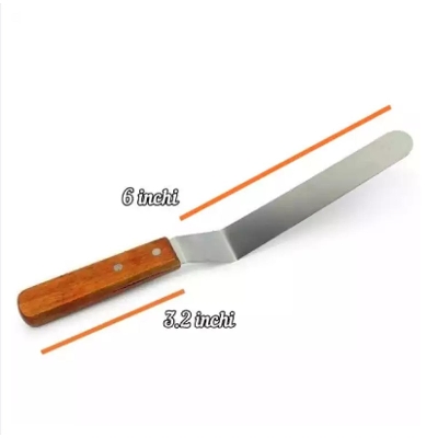 Picture of Stainless Steel Cake Planer-6 inchi Cake Knife & Wooden Handle -Silver
